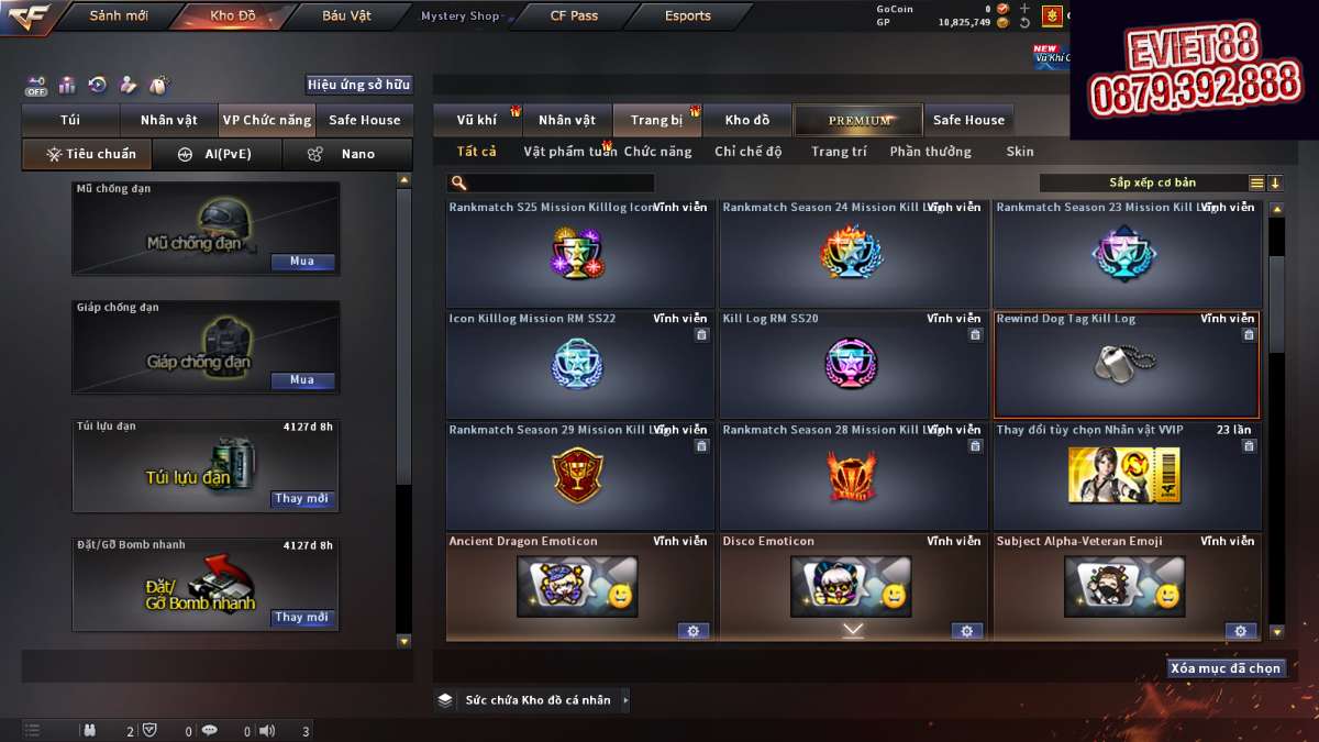 shop acc cf uy tin gia re